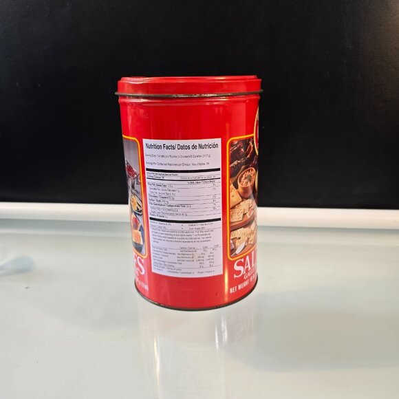 Dux Saltine Crackers Empty 16 oz Tin - Picture 4 of 6